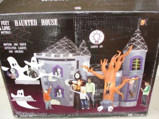    Haunted House Inflatable w Soundbox by Gemmy 12 ft Long x 10 ft Tall