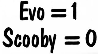 Evo 1 Scooby 0 Novelty Car Sticker/Decal for Mitsubishi Lancer