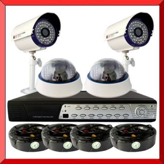 Sony CCD Cameras+8 CH H.264 CCTV Remote Mobile Review DVR 