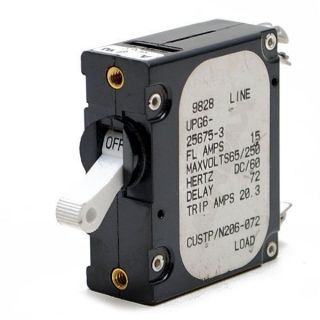 Airpax 15 Amp Boat White Toggle Circuit Breaker