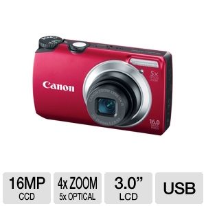 New Canon PowerShot A3300 Is 16 MP Digital Camera 5X Optical Zoom 3 0 
