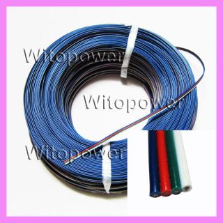 5M 16FT RGB 4 Pin Extension Connector Cable Cord For 3528 5050 RGB LED 