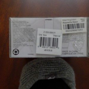 New 180s Charcoal Adult Ear Warmer Earmuffs Luxe Cashmere Knit One 
