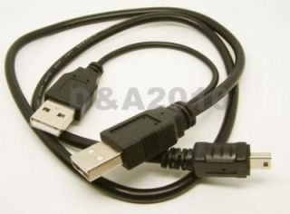 USB 5 Pin to 2 USB Male Plug Cable Cord 2 5 Mobile External Hard Disk 