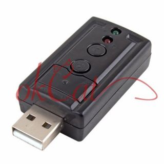 USB 2 0 3D Virtual 7 1 Channel Audio Sound Card Adapter