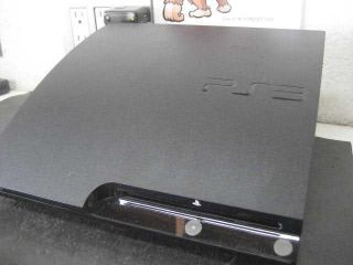 Sony PlayStation 3 Slim 320 GB Charcoal Black Console PS3 100 WORKING