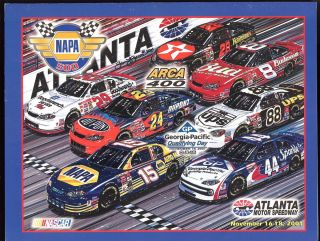 2001 Atlanta Motor Speedway Napa 500 NASCAR Program
