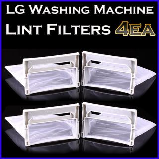 4pcs LG Genuine Washing Machine Lint filter Net 101 x 61mm 10cm