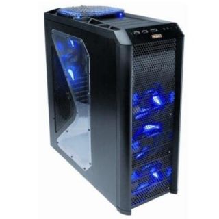   Hundred Mid Tower Case with A 200mm and 2X 120mm Blue LED Fans
