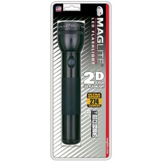 Maglite Mag Lite Pro Black LED 2D Flashlight Ultra Bright 274 Lumens 