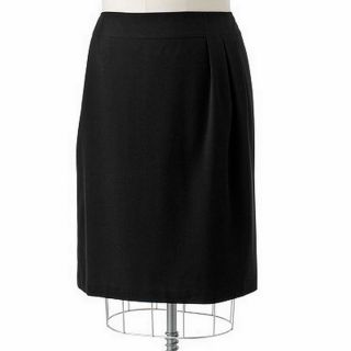 NWT 212 Collection Black Pleated Womens Skirt SIZE 18