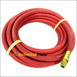 25ft 1 4 ID Goodyear 250PSI Rubber Air Hose Compressor Oil Grease 