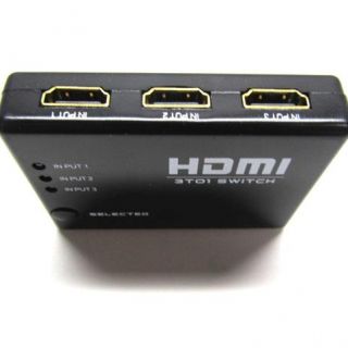 Port 1080p Video HDMI Switch Switcher Splitter for HDTV PS3 DVD w IR 
