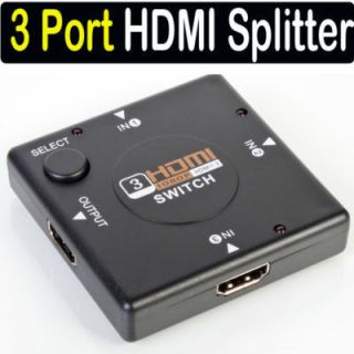 Port HDMI Switch Switcher Splitter for HDTV 1080p PS3