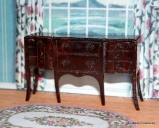 RENWAL Vintage Dollhouse Furniture 6 Legged DINING ROOM BUFFET 3/4