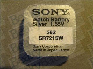 Genuine Original Sony SR 3xx 0 Mercury Watch Battery Range of Sizes 