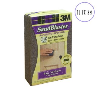 3M 20908 100 Sandblaster Sanding Sponges 100g 10 PC Set