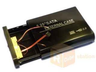 25 SATA Bluray DVD ROM RW USB External Enclosure Case