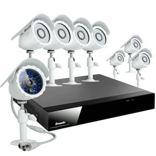   Security System with 500GB HDD & 8 Bullet Cameras with Sony CCD Sensor
