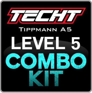   Tippmann A5 Pre Select Fire Level 5 Combo Kit Paintball Marker Upgrade