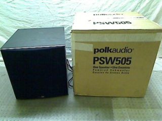 Polk Audio PSW505 12 inch Powered Subwoofer Single Black