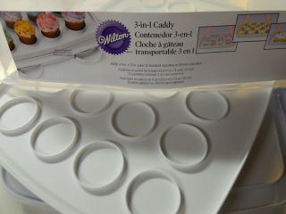 brand new wilton 3 in 1 ultimate cupcake cake caddy