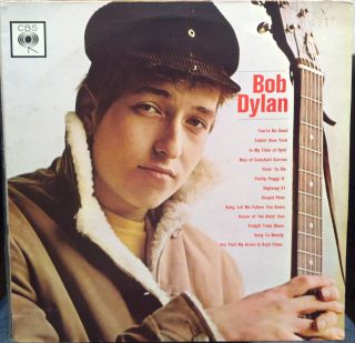 Bob Dylan Debut 62 LP Vinyl s CBS 32001 VG UK 70s PR