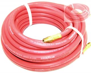 50 ft 1 4 Goodyear Rubber Air Hose for Air Compressor