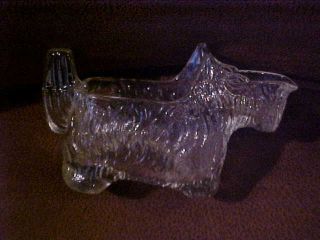 Glass Scotty Dog Candy Container Creamer Number 6