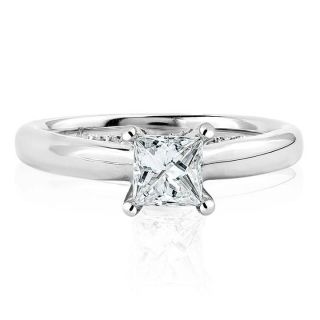 Princess Diamond Engagement 14k White Gold Ring 7 8ctw