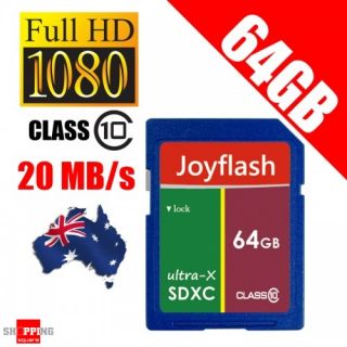 Joyflash Ultra x 64GB SD Card Class 10 SDXC 20MB s Full HD Video 