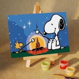 Magic paint by number 6 4 kit Lovely Snoopy Fire good gift for 
