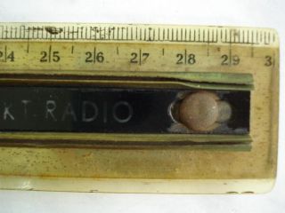 1940 Vintage German Celluloid Rule Blaupunkt Radio