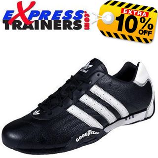 Adidas Originals Mens Goodyear Racer Lo Leather Trainers Authentic 