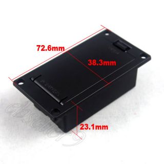 Flat mounting 9v battery case for active pickup guitar&bass. Easy 