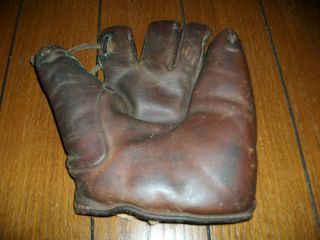 Vintage 1920s Bill Doak Rawlings Split Finger Glove Mitt Baseball Nice