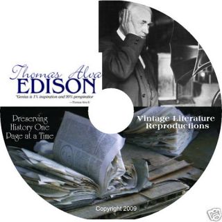 Thomas A Edison Historical Collection on DVD