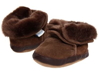 Robeez   Cozy Ankle Bootie Brown Soft Soles (Infant/Toddler)