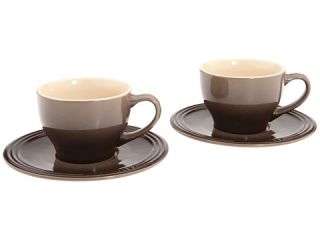 Le Creuset Cappuccino Cups and Saucers   Set of 2    