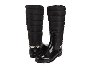 burberry quilted patent trim rain boot
