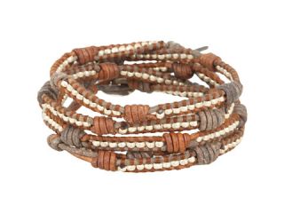 Chan Luu 32 Wrap with SS Nuggets on Knotted Leather $195.00