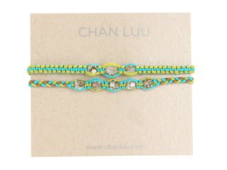 Chan Luu   2 Pack Friendship Crystal Bracelet New Turquoise Mix