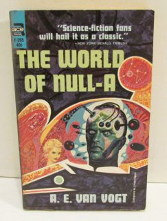   FICTION THE WORLD OF NULL A A.E. VAN VOGT PAPERBACK 1960s SCI FI