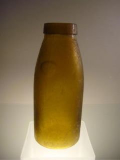 Clark Louisville KY Amber Antique Pickle Bottle
