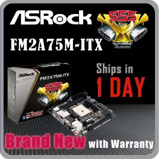   ASROCK FM2A75M ITX AMD FM2 A75 Radeon HD7000 DDR3 Mini ITX MOTHERBOARD
