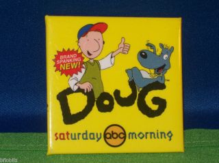 Doug Disney ABC TV Saturday Morning Series Pin Button