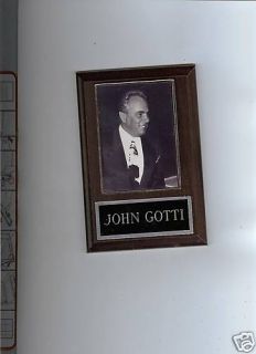 John Gotti Plaque Mafia Mobster Gangster Organized Crime