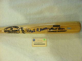 RARE Steiner Authenticated Hank Aaron Signed Hillerich Bradsby 