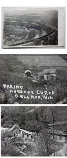 Wi Ableman Wisconsin Real Photo Horseshoe Curve C1910