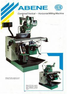 Abene Combined Vertical Horizontal Milling Machine